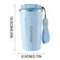 thumbnail image 5 of AuroraX Stainless Steel Coffee Mug Warmer 18 Oz Insulated Travel Coffee Mug Dishwasher and Microwave Safe Funny Cute Novelty Cup Birthday Gifts for Women Men Office Coworkers(Blue), 5 of 6