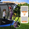 thumbnail image 4 of DeepRoar 2026 Upgraded 14FT Trampoline for Kids and Adults, Heavy Duty 1400LBS Outdoor Trampoline Set with Enclosure, Basketball Hoop, Light and Sprinkler, Recreational Trampolings for Backyard, 4 of 8