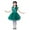 A288-Dark Green, variant on Girls Long Sleeve Princess Party Bow Tie Tulle Skirt Holiday Birthday Wedding Outfit,special occasion Summer Beach Dress (3-4 Years,Red)