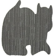 2 Pet Bowl Mats - Two Pack of 24" x 19" Cat Shaped Area Rug