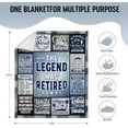 thumbnail image 4 of Retirement Gifts for Women Men, Best Retirement Gifts, Funny Retirement Gifts for Women Men Teacher, Retirement Gifts for Women 2024 Coworker, Retired Gifts Ideas-Fannel Throw Blanket 50"x60", 4 of 6