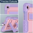 thumbnail image 3 of Dteck Case for Samsung Galaxy Tab A9+/ A9 Plus Case 11" 2023 (SM-X210/X216/X218), Heavy Duty Shockproof Protective Case with Sturdy Stand and Shoulder Strap,Purple+Rosegold, 3 of 7