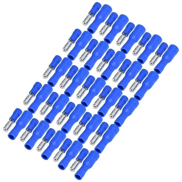 Conector macho-hembra a tope, 25 pares de terminales de crimpado rápido macho-hembra con cable aislado, terminales macho-hembra, diseño de última generación