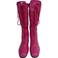 thumbnail image 3 of Pro Wrestling Lace-Up Boots and Coordinating Wristbands, 3 of 8