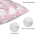 thumbnail image 3 of Hello Kitty Pillow Cover, Square Throw Pillow Cases For Couch Sofa Bed Living Room,Home Decorative, 16"X16", 3 of 9