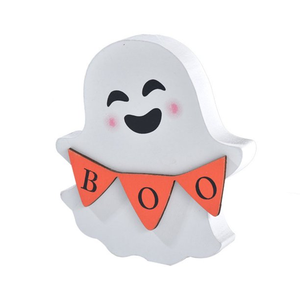 Decoraciones de Halloween para interiores: juego de 3 letreros de madera para bandejas con pisos, con motivos de murciélagos y brujas, para fiestas, estantes y expositores (1 paquete, 3 unidades)