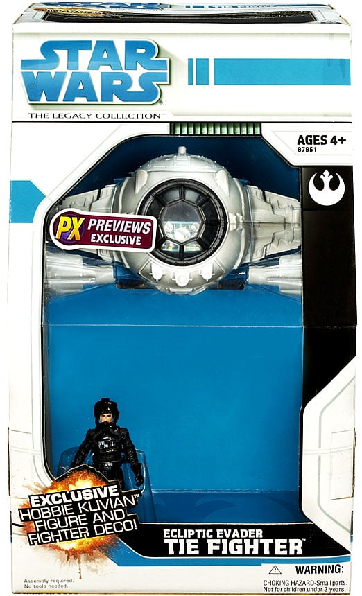 Star Wars Ecliptic Evader TIE Fighter With Hobbie Klivian Figure – Rebel Alliance Pirate Version 2 thumbnail image