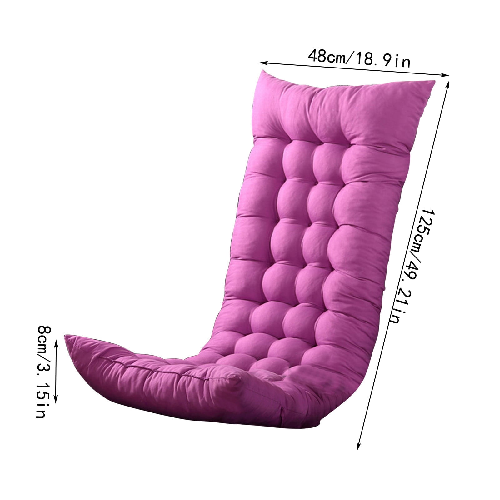 Outdoor Chair Cushions Rocking Chair Cushion Outdoor Garden Non-Slip High-Backed Patio Pads Washable(Pink)
