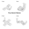 thumbnail image 2 of 1/5/10Pcs Free Welding Clip-on Coupler Solderless Corner  PCB LED Strip Connector 2Pin 8mm 10mm 5PCS I SHAPE 8MM, 2 of 8