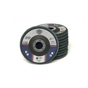 4.5" x 7/8" Premium Zirconia Flap Disc Grinding Wheel 80 Grit Type 29 - 10 Pack