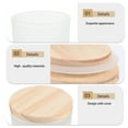 thumbnail image 5 of NICEXMAS 2 Pcs DIY Candle Cup Candles Durable Candle Jars with Scented DIY Candle Jar Candle Making Cup Wood White 5.2×6.8CM, 5 of 8