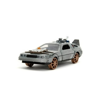 ModelToyCars DeLorean DMC Time Machine, Silver, 1/32 Scale Diecast