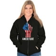 thumbnail image 5 of American Attitude Rebel Patriot Unisex Plus Fleece Graphic Hoodie Brisco Brands 2X, 5 of 6
