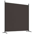 thumbnail image 4 of vidaXL 3-Panel Room Divider Brown 525x180 cm Fabric, 4 of 5