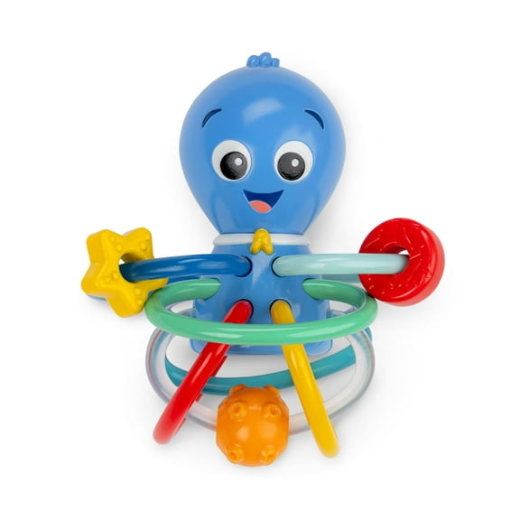 Baby Einstein Ocean Explorers Opus’s Shake & Soothe Teether Toy & Rattle, Infants 0  Months