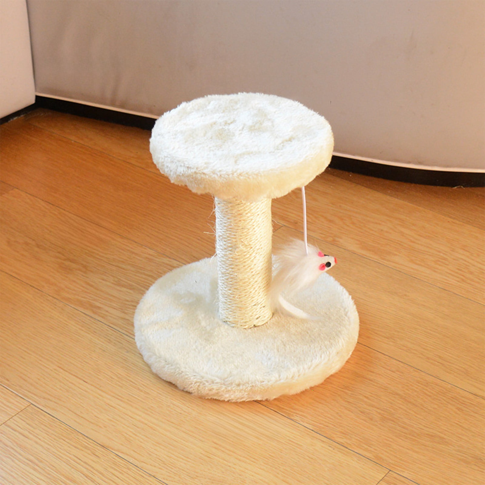 Sisal Cat Scratching Post for Indoor Cats and Kittens with Sisal Scratcher Poles, Post Cats Climbing Frame Cats Tree Small Cats Toy Cats Jumping Terrace Corpuscle Board