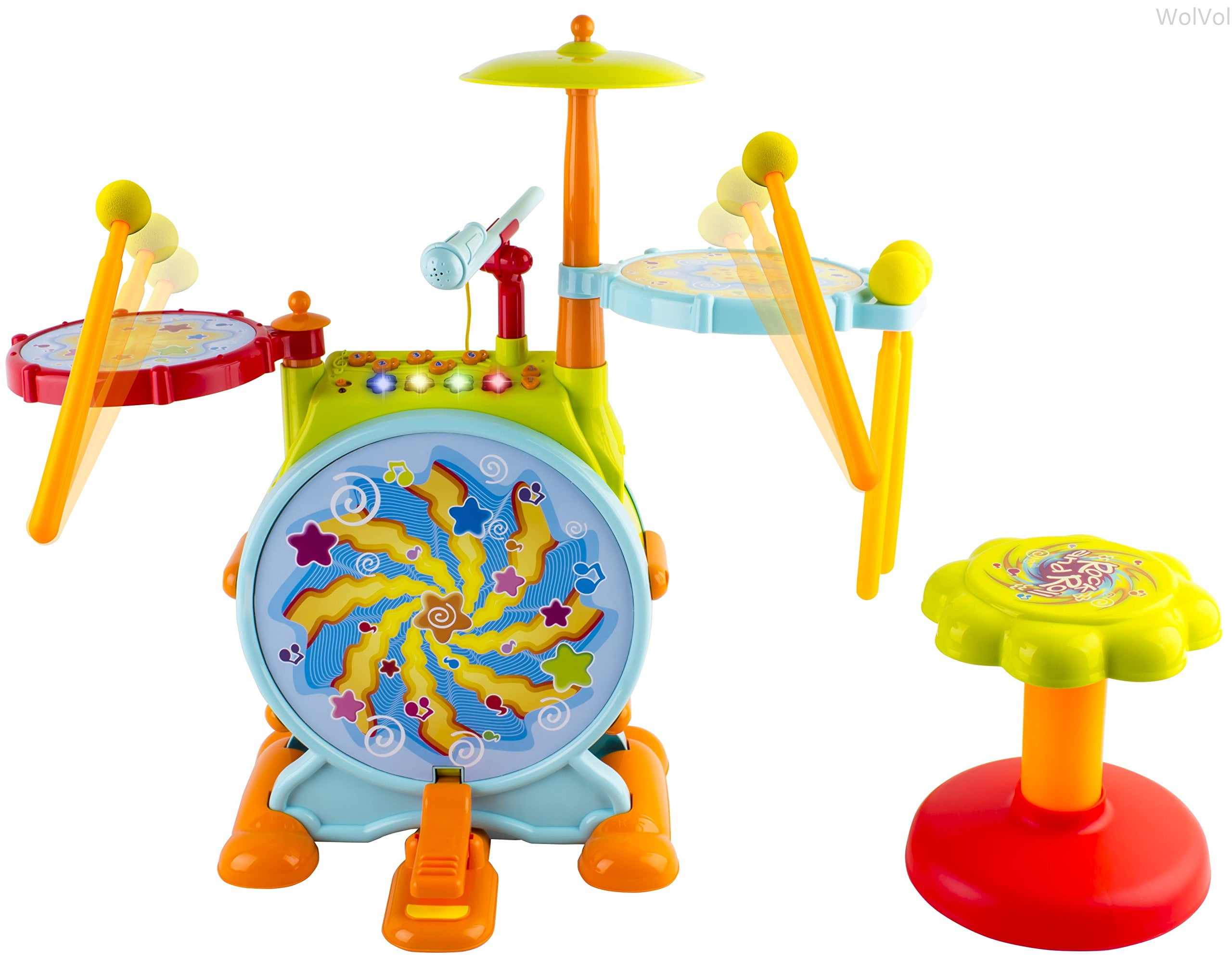 Wolvol electric drum set Clearance