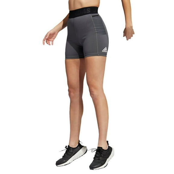 Adidas Womens Side Pocket Training Shorts Dark Grey Heather XL