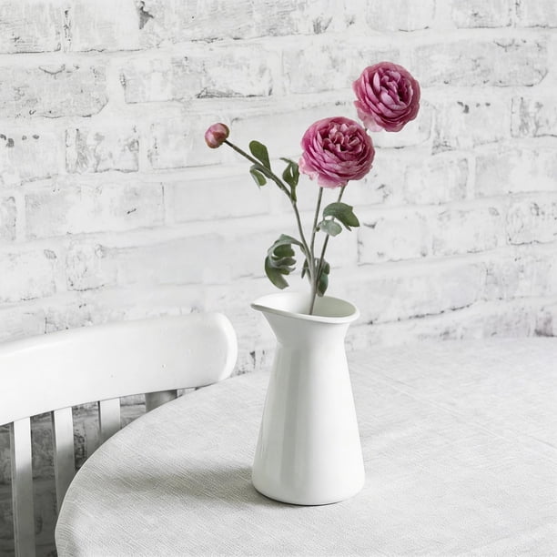 Flores artificiales de peonía para decoración del hogar, arreglo floral artificial para centro de mesa de salón o comedor, decoración floral interior de bajo mantenimiento