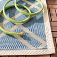 thumbnail image 5 of Safavieh Courtyard Jasper Geometric Indoor/Outdoor Area Rug, Blue/Beige, 6'7" x 9'6", 5 of 11