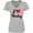 Athletic Heather, variant on Inktastic I Love Hockey Women's V-Neck T-Shirt