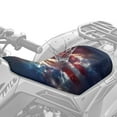 thumbnail image 2 of Uorisanigo Universal ATV Seat Cover Waterproof Compatible with Most ATV Seats, American Flag Eagle Four Wheeler Seat Cover ATVs Accessories for Women Men, 2 of 7