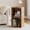 Brown, variant on YQ JENMW 2-Tier Bookcase,Narrow Bookshelf Storage Organizer for Small Spaces,Bedroom,Office,White
