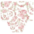 thumbnail image 4 of Oubit Bathroom Shower Curtain,Rose Pattern Prints Waterproof Bathroom Toilet Mat Shower Curtain Custom Engineered, 4 of 9