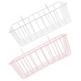 thumbnail image 1 of Hay Net for Rabbits Iron Hay Feeding Basket for Pet Cages Assorted Color for Hay Gathering 2Pcs, 1 of 4