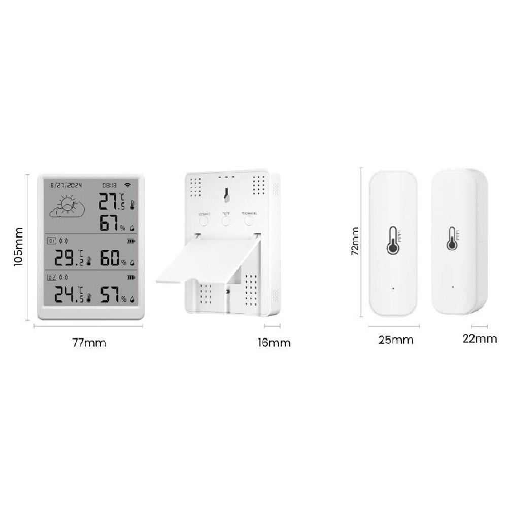 Hygrometer with Remote Monitoring and App Control Smart Thermo-Hygrometer
