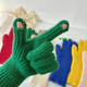 thumbnail image 3 of Guantes de punto de lana de color sólido para mujer, de invierno, cálidos, para estudiantes, ciclismo, a prueba de frío, con dedos abiertos y pantalla táctil, 3 of 6