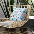 thumbnail image 3 of Amrita Sen Designs  26 x 26 in. Paisley Leaf Geo Broadcloth Indoor & Outdoor Zippered Pillow - Multi Color, 3 of 4