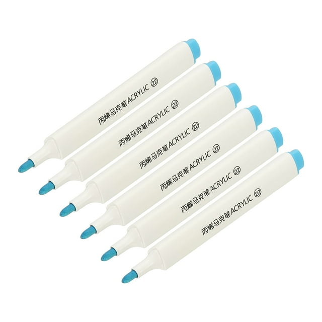 Uxcell Acrylic Paint Marker Pens Acrylic Paint Pens Waterproof Paint Art Marker Pen Water Based Paint Pen for DIY Craft Blue