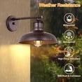thumbnail image 2 of Lámpara de pared Light Fixture Bosceos, 2 unidades, color marrón, impermeables, 2 of 7