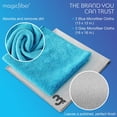 thumbnail image 2 of MagicFiber Microfiber Reusable Cleaning Cloths (4-Pack, 13x13) Ultra-Soft & Absorbent Microfiber Cleaning Rags, Microfiber Towels for Glasses, Dusting, Windows, Electronics, Cars, TVs & More!, 2 of 5