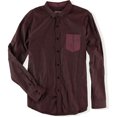 thumbnail image 1 of Ecko Unltd. Camisa tejida con botones Ls para hombre, roja, mediana, 1 of 1
