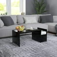 thumbnail image 5 of vidaXL Coffee Table Concrete Gray 35.4"x17.7"x13.8" Chipboard, 5 of 27