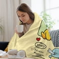 thumbnail image 5 of Pokemon Pikachu Throw Blanket Cute Flannel for Boys Girls Men Women, 5 of 7