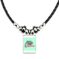 thumbnail image 1 of Temple Classicism Divinity Temple Necklace Jewelry Torque Leather Rope Pendant, 1 of 3