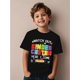 thumbnail image 1 of Boys' Short Sleeve Round Neck Comfortable T-Shirt, Summer Breathable - Back to School Happy Kindergarten Theme Game Pattern Casual Tee, Perfect Gift Choice, 1 of 5