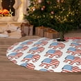 thumbnail image 6 of Picia Elephant Print Christmas Tree Skirt , Christmas Tree Skirt Ornaments for Merry Christmas Holiday Party Decorations Indoor Outdoor-36", 6 of 7