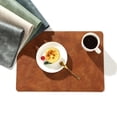 thumbnail image 1 of Mantel individual con estampado de piel de vaca de cuero PU de primavera, tapete aislante antideslizante cuadrado, mantel de mesa de estilo minimalista, mantel individual de hotel, 1 of 5