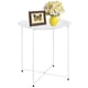 thumbnail image 1 of Mesa auxiliar Garden 4 you, bandeja plegable redonda de metal blanco, 1 of 9