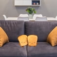 thumbnail image 6 of Zecic USB Heater Gloves 1Pair Cute Bread Toast Shape Hand Warmers Fingerless Gloves, 6 of 12