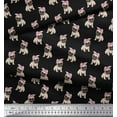 thumbnail image 2 of Soimoi Cotton Duck Fabric Pug Dog Printed Fabric 1 Yard 42 Inch Wide, 2 of 3