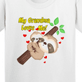 thumbnail image 4 of Inktastic My Grandma Loves Me Sloth Youth T-Shirt, 4 of 5