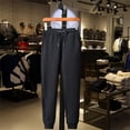 thumbnail image 4 of Txlixc Pantalones de hombre, pantalones de cintura alta de color sólido, cuerda para adultos Txlixc moda, 4 of 7