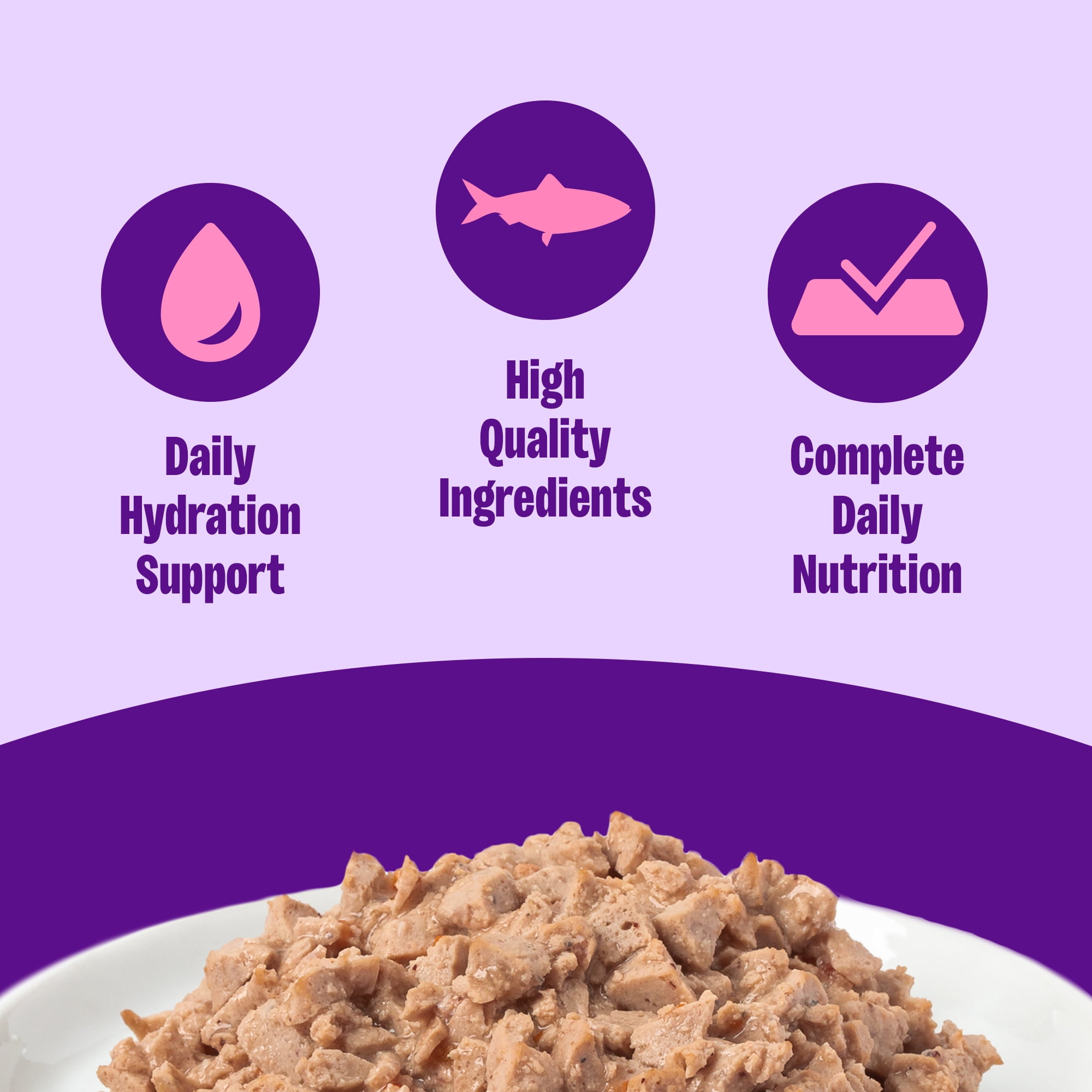 Wellness Complete Health Minced Adult Wet Cat Food, Natural, Protein-Rich, Grain Free, 3 Ounce , 24 Pack, (Salmon Entrée)