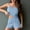 1Light Blue, variant on 2 Pcs Spaghetti Strap Pajamas for Women Set U Neck Sleeveless Shirts High Waisted Put On Strech Shorts Loose Fitted Boxer Shorts Summer Outfits for Women Two Piece Sleepwear