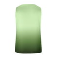 thumbnail image 4 of Womens Striped Round Neck Button Elastic Tank Top, 4 of 5
